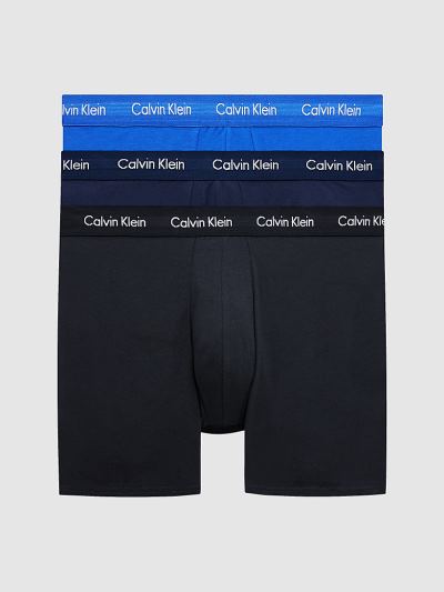 Calvin Klein Underwear HU804709 | Calvin Klein Cotton Stretch Férfi Boxer Fekete / Kék / Szürke